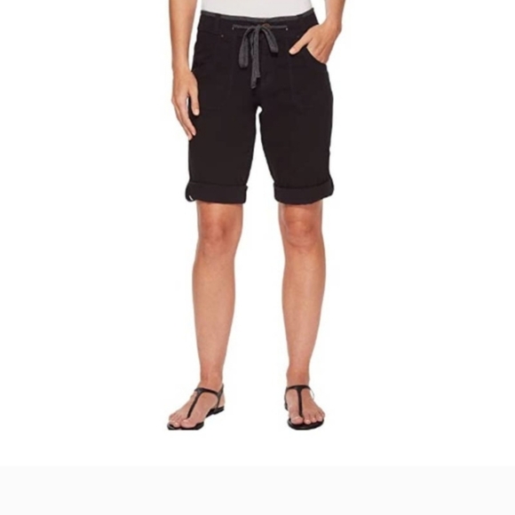 NWT Fresh Produce Black Stretch Broadcloth Safari Pedal Pusher Shorts - Size XL - Picture 1 of 7